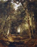 Asher Brown Durand In the woods painting